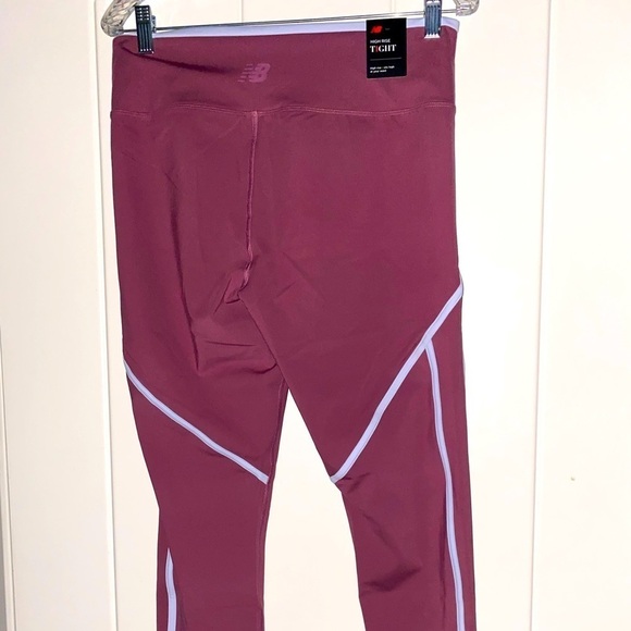 New Balance Fitted Crop‎ Ankle Tight Compression Gym High Waist 7/8 Women L NEW - Picture 3 of 7